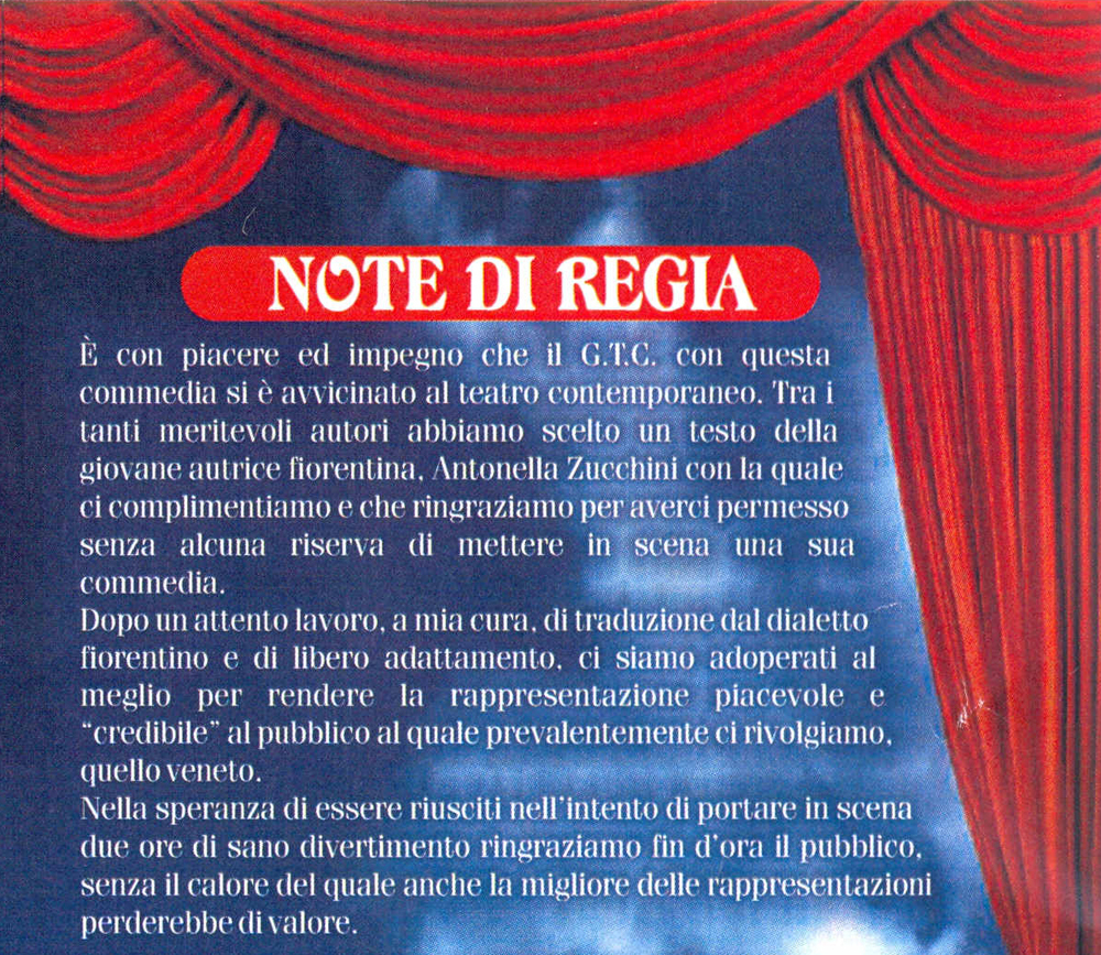 Note di
                                                  regia